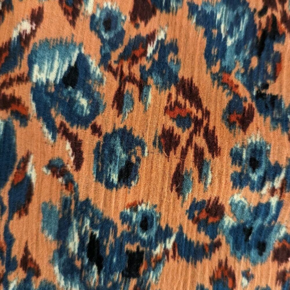 Ulla Johnson Jeanne Rosewood Long Sleeve Blouse Floral Cotton Size 0 Preowned - Picture 8 of 12